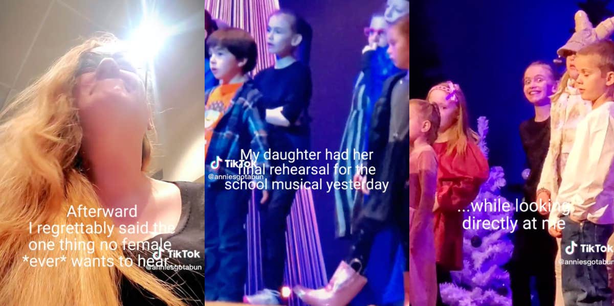 Mom Regrets Telling Daughter To 'Smile More' For Her School Recital Annie, Evie