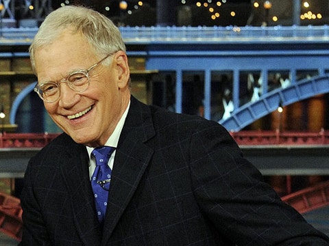 David Letterman on the set of 'The Late Show With David Letterman,' from which he will retire in 2015
