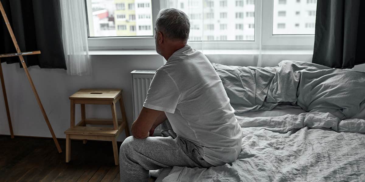 A Death Bed Request Opened My Eyes to the Harsh Reality of a Wasted Life man sitting on deathbed