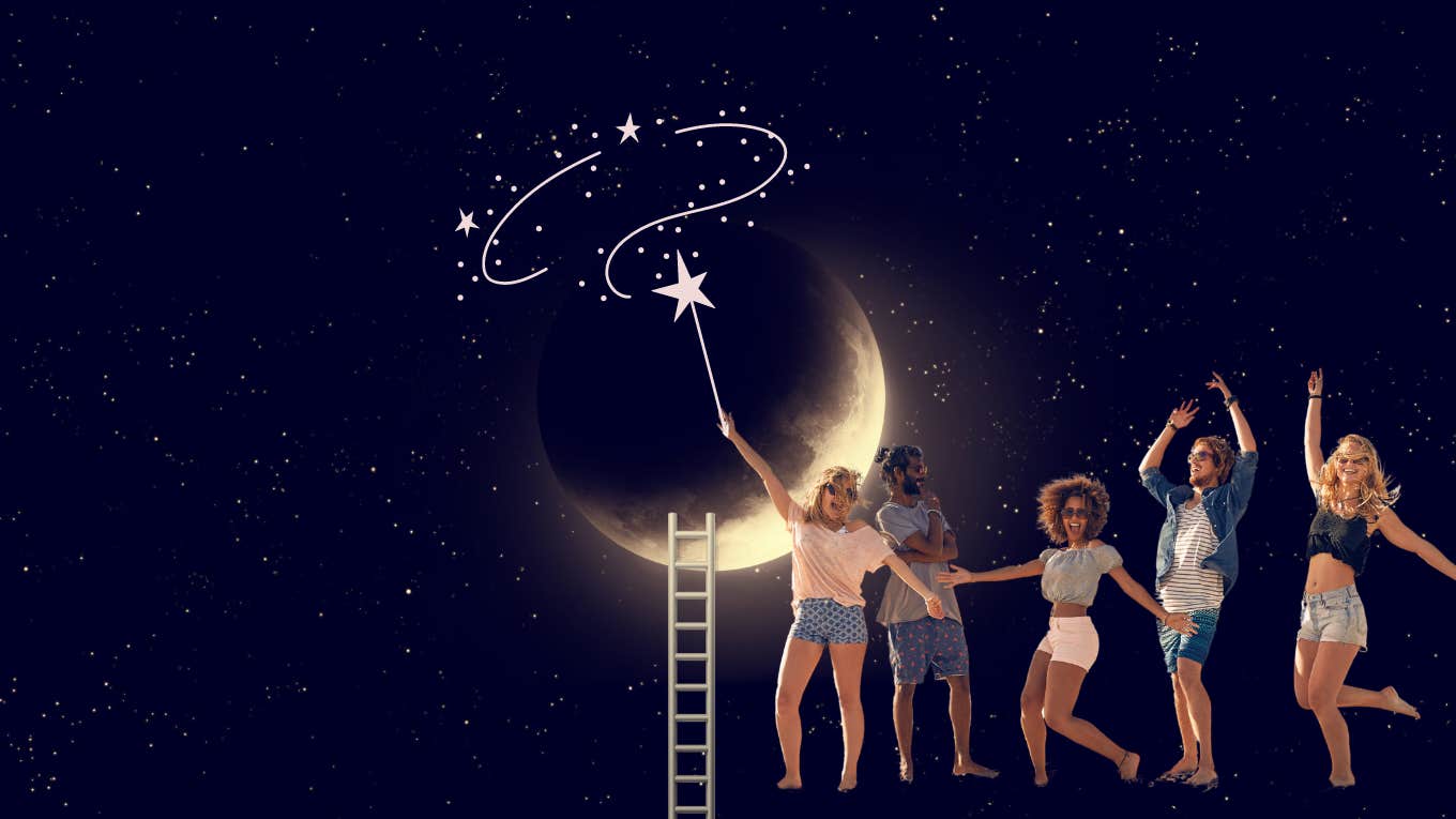 The Sagittarius Moon Brings Incredible Opportunity To 5 Zodiac Sign's This Week people dancing to new moon