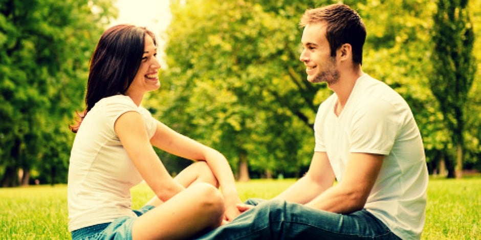 couple having conversation couple having conversation