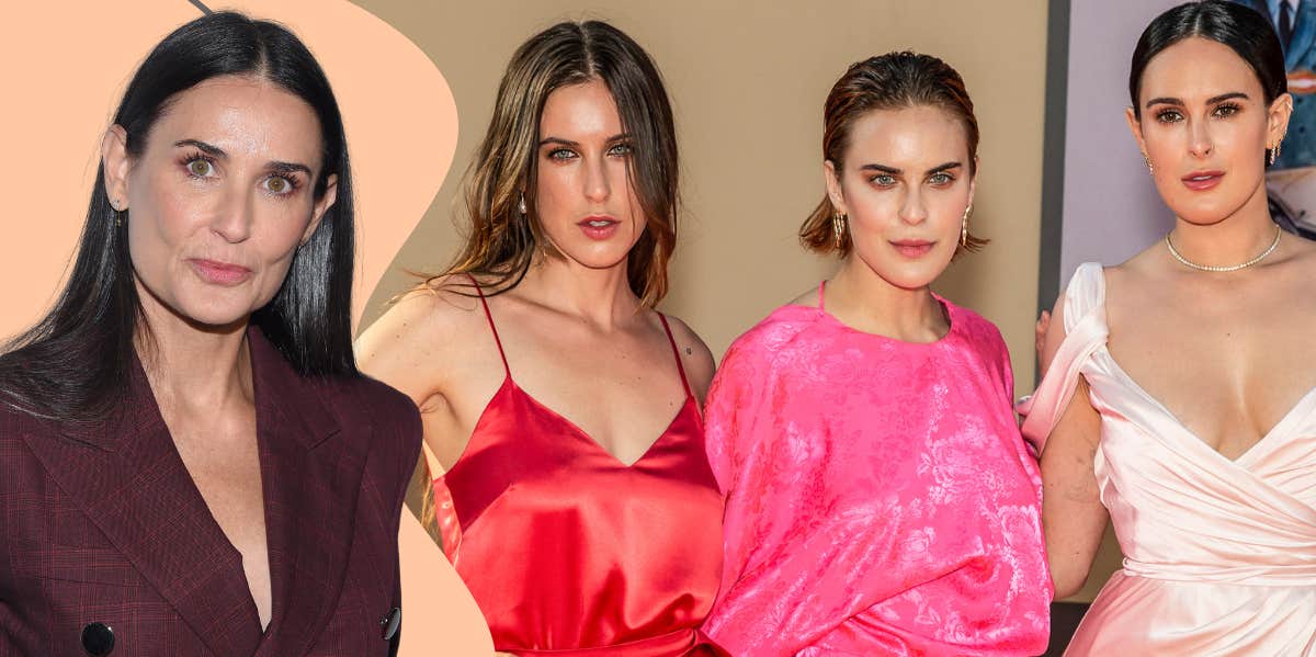 Why Did Demi Moore's Daughter's Stop Speaking To Her? Demi Moore, Tallulah Willis, Scout Willis and Rumer Willis