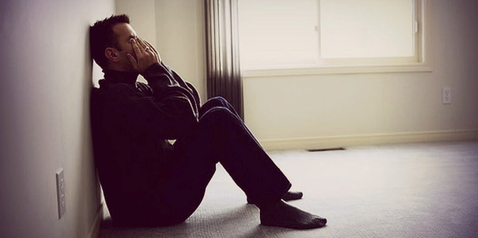 depressed man depressed man