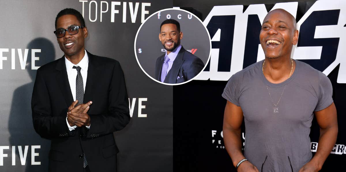Did Will Smith Slapping Chris Rock Set A Dangerous Precedent That Led To Dave Chappelle Attack? Chris Rock, Will Smith, and Dave Chappelle