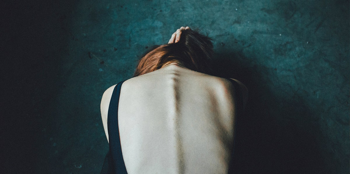 The "Diet" Nobody Talks About: I Starve Myself To Be Skinny back of skinny woman
