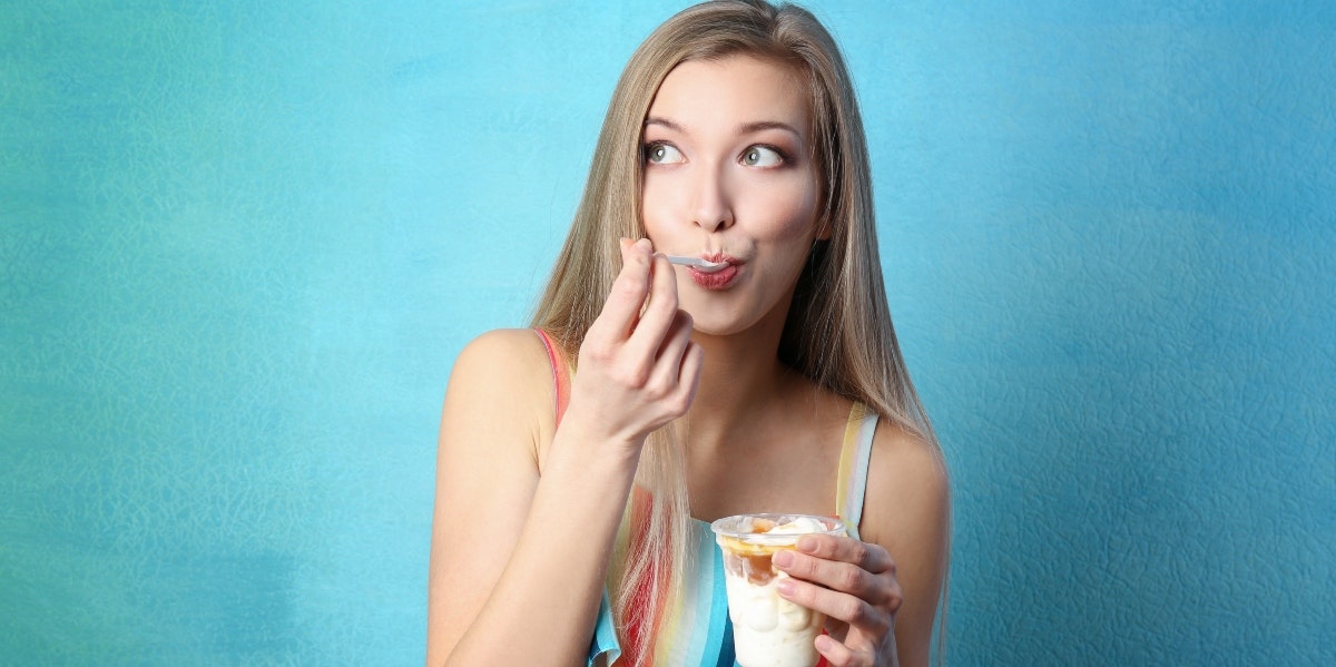 woman eating