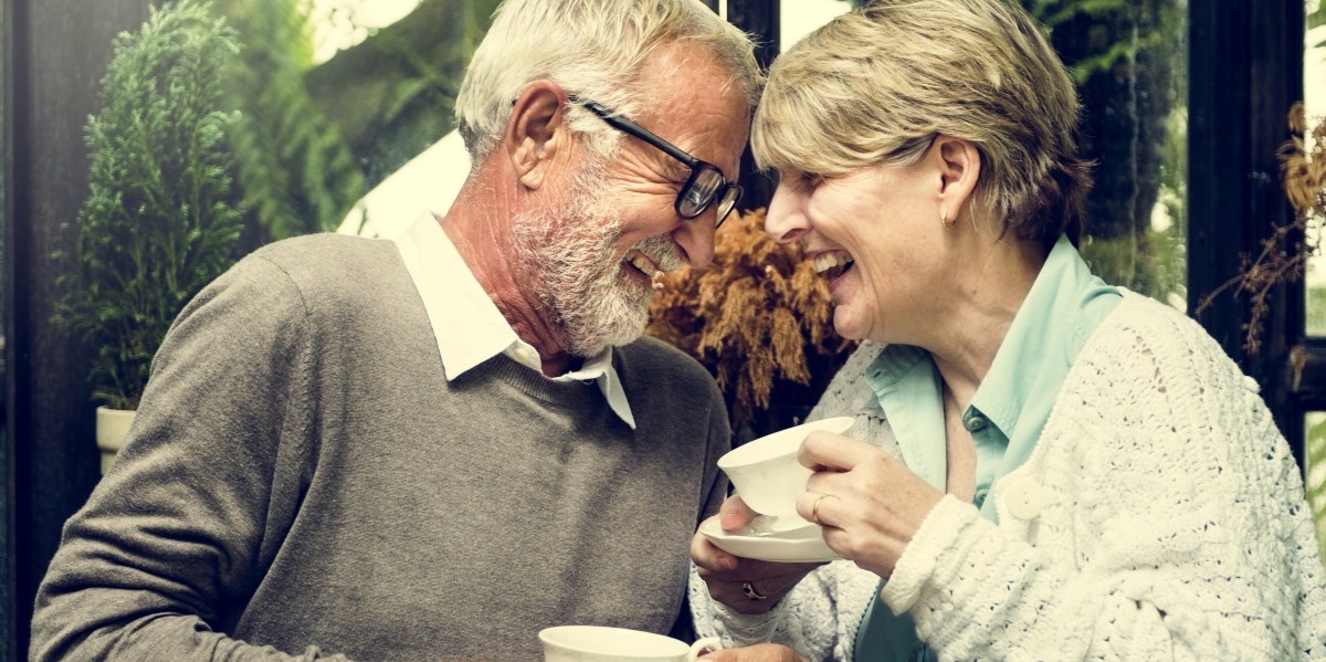 happy older couple in good marriage