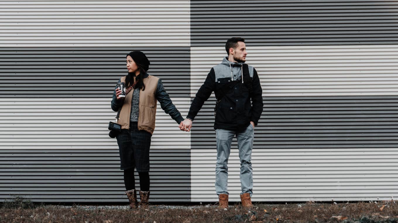 couple standing together