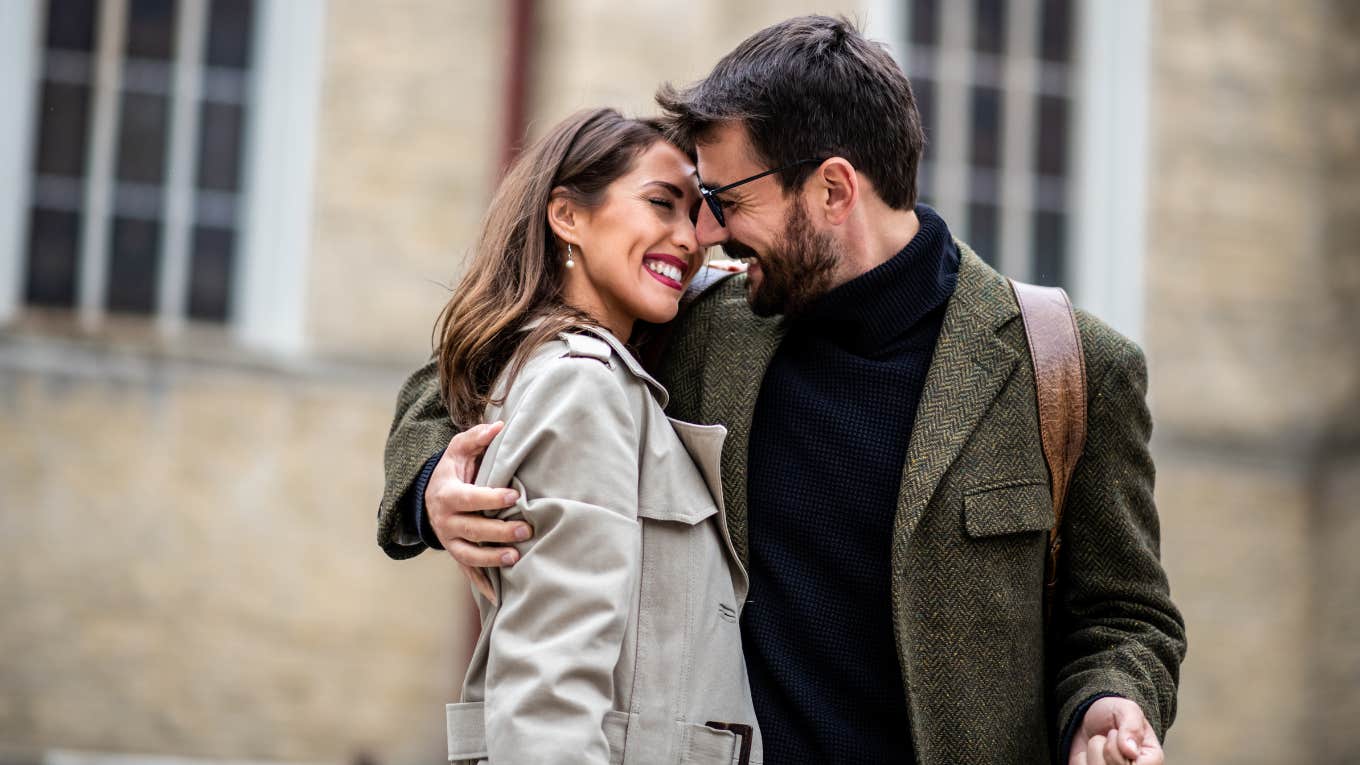 6 Tiny Things Men Only Do When They're Head Over Heels Happy Couple smiling at each other
