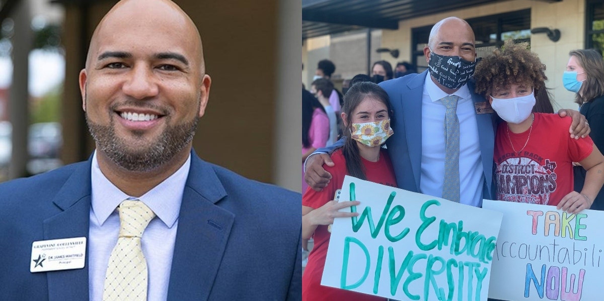 Why Was A Texas School's First Black Principal Suspended? James Whitfield Accused Of Promoting Critical Race Theory Principal Dr. James Whitfield Colleyville Heritage High School