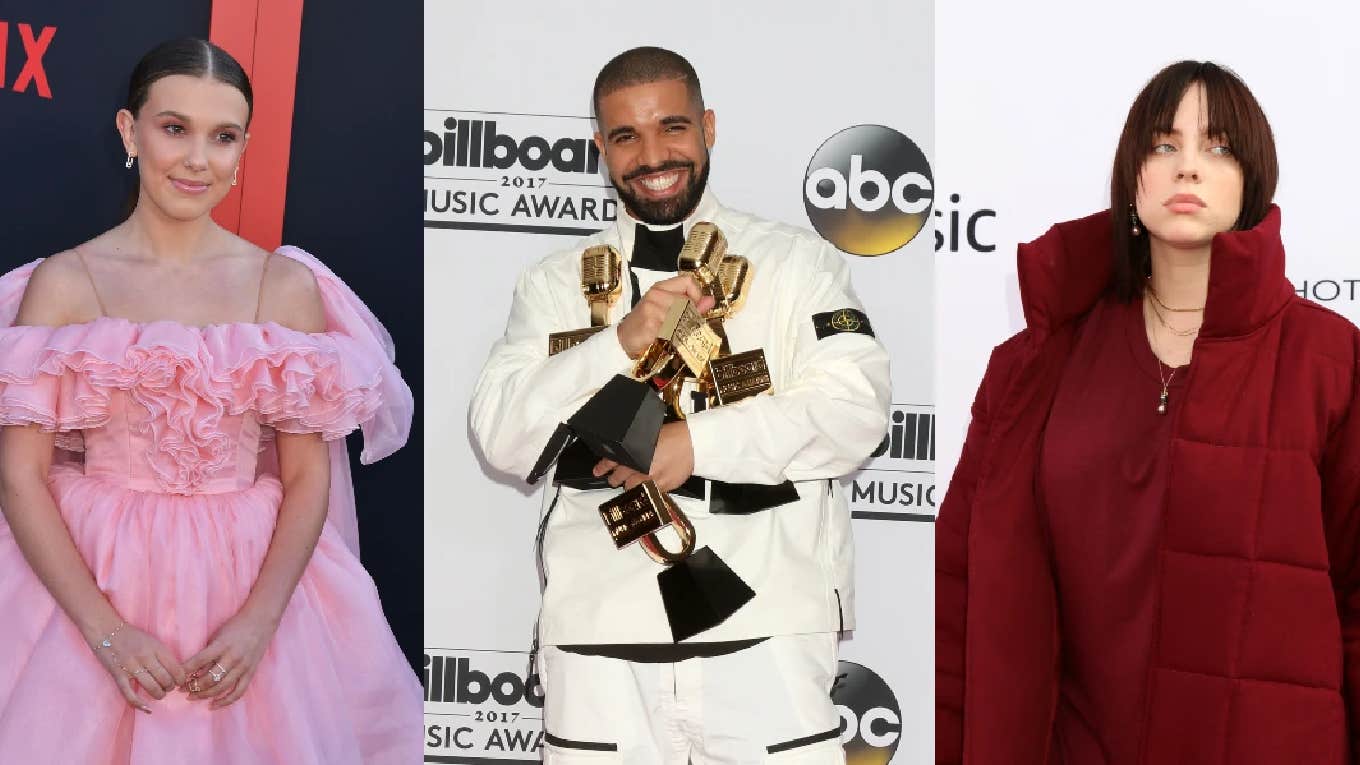 Millie Bobby Brown, Drake, and Billie Eilish