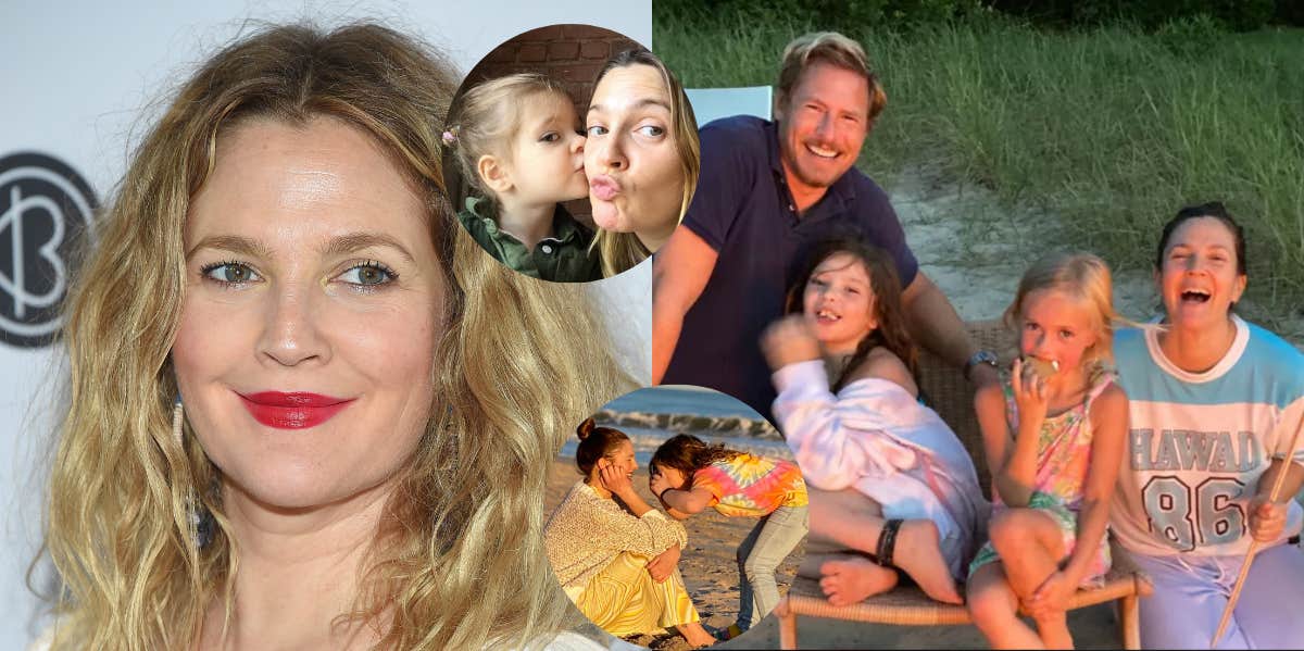 Drew Barrymore, Will Kopelman, Olive Kopelman, Frankie Kopelman