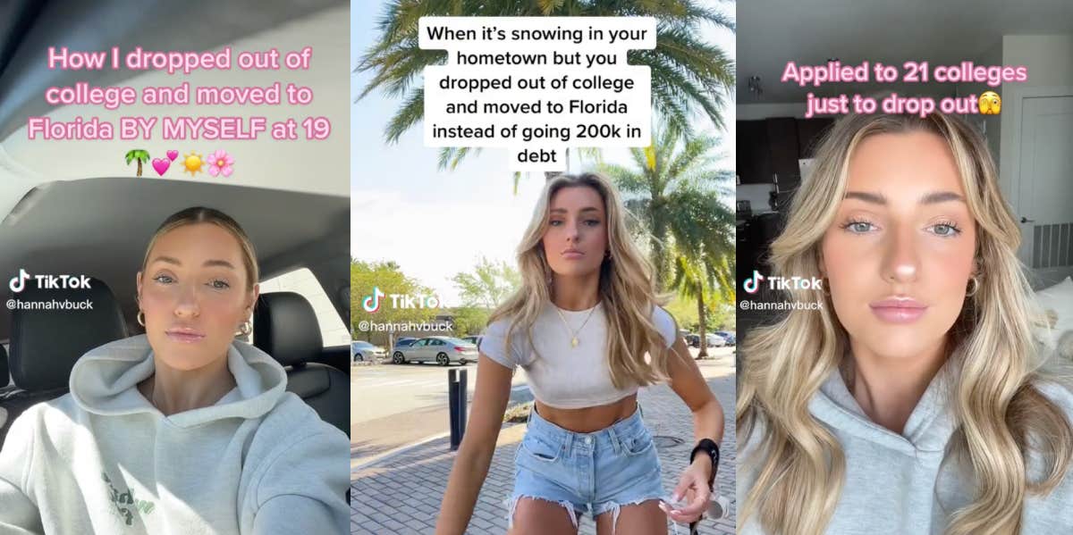 Teen Explains How She Dropped Out Of College To Move To Florida With No Job & No Plan Hannah Buck