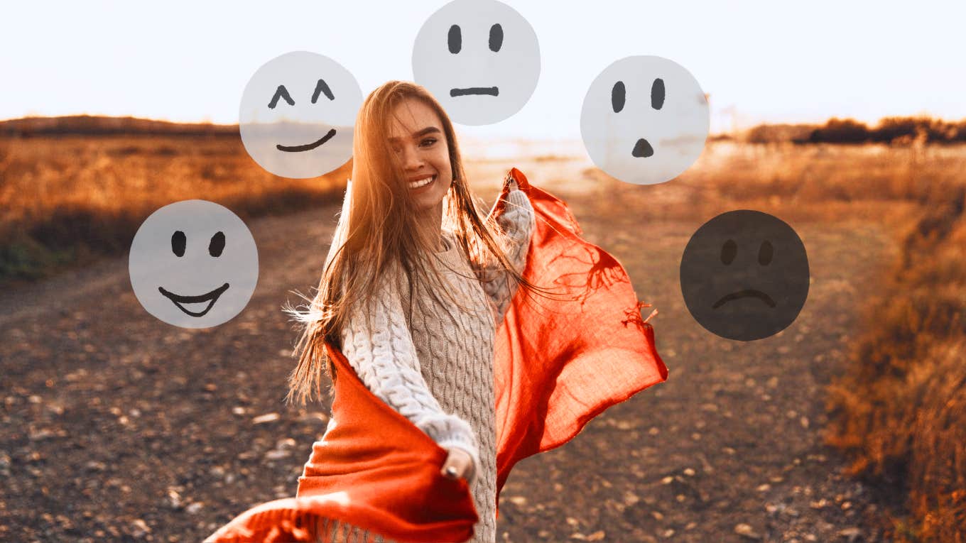 8 Tiny Habits That Will Make You Feel Better Than 98% Of People Mood tracker, happy woman