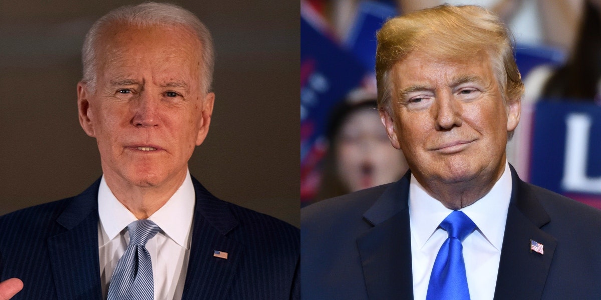 biden and trump