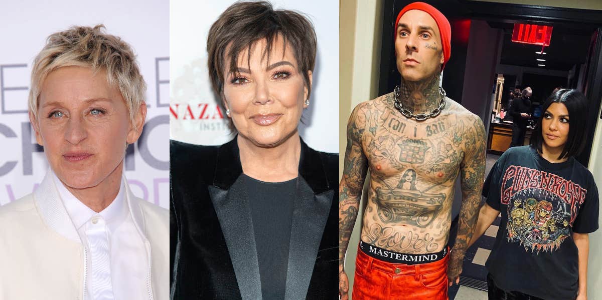 Is Kourtney Kardashian Pregnant With Travis Barker’s Baby? Ellen DeGeneres, Kris Jenner, Travis Barker, Kourtney Kardashian