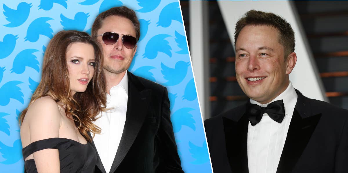 Elon Musk's Leaked Texts With Ex-Wife Threaten To Compromise His Second Attempt At Buying Twitter Elon Musk, Talulah Riley, Twitter logo