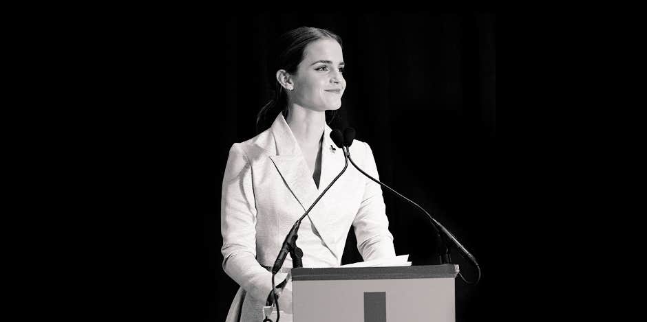 Emma Watson gives a speech to the U.N.