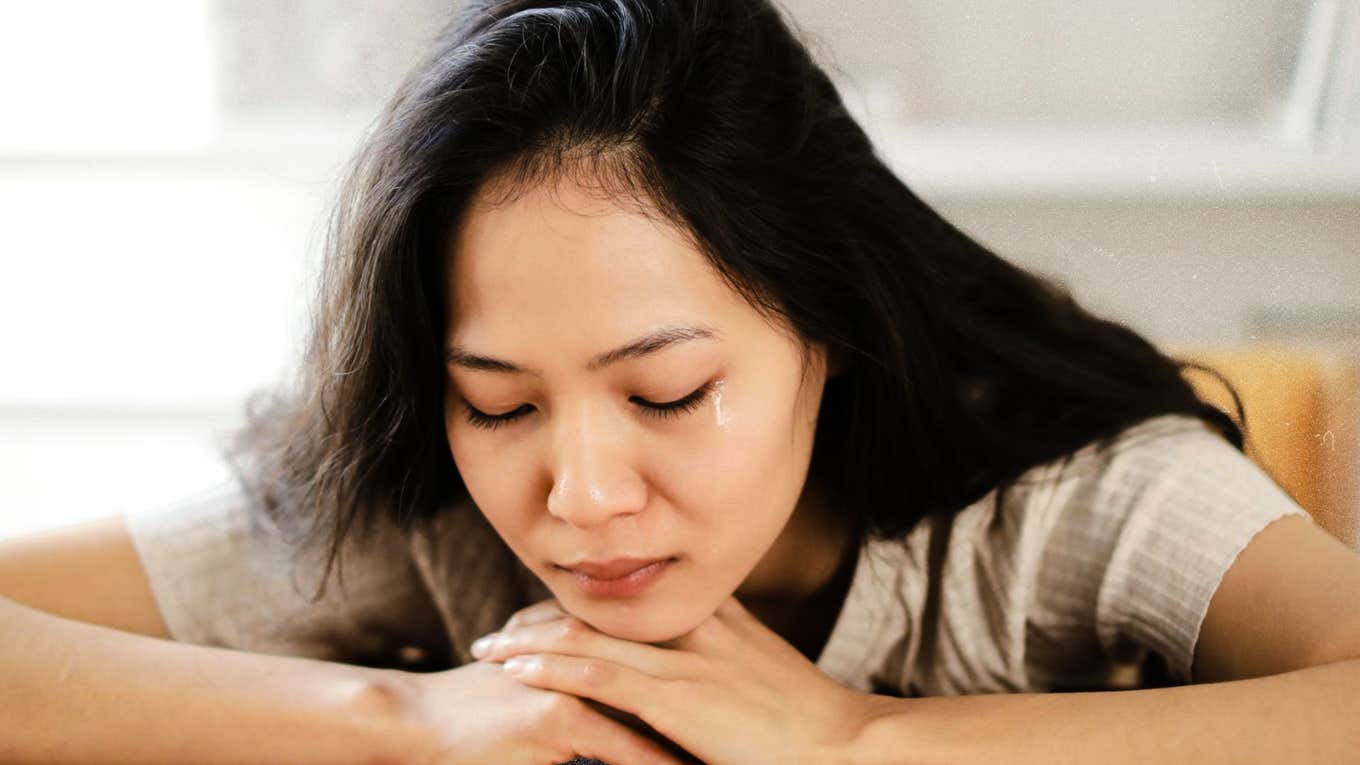 7 Major Emotional Mistakes Even The Most Stable People Make Woman wearing her emotions on her sleeve, upset