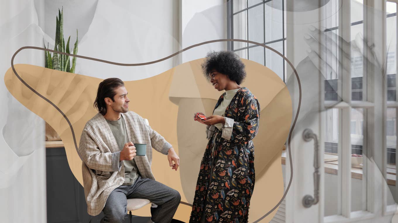 9 Common Phrases That Drive Couples Apart & What To Say Instead Couple talking to each other respectfully