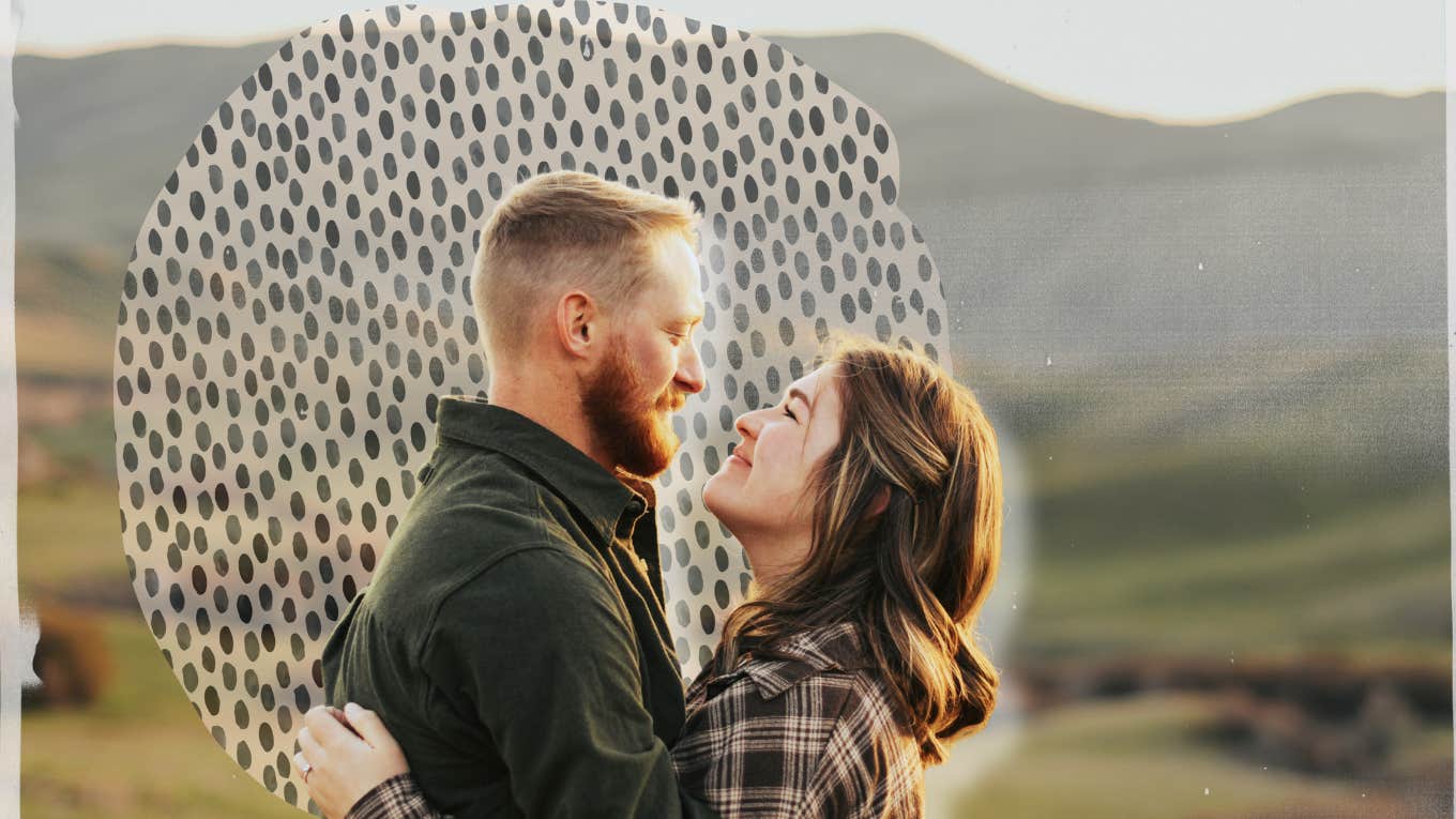 Couple looking at each other 