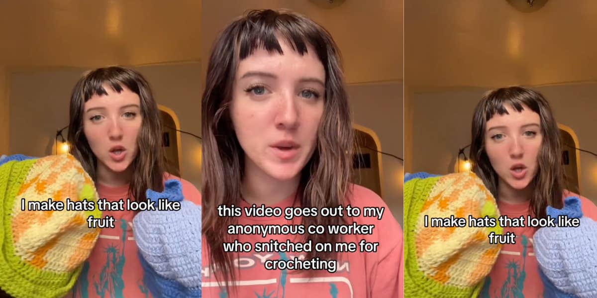 Employee Says Coworker Snitched On Her For Crocheting At Work Chai on TikTok