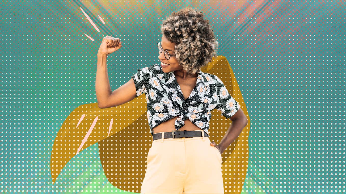Tiny Personality Traits Of People Who Are Superheroes Woman channeling her inner and outer strength