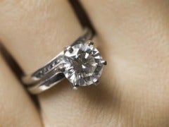 Engaged wedding ring