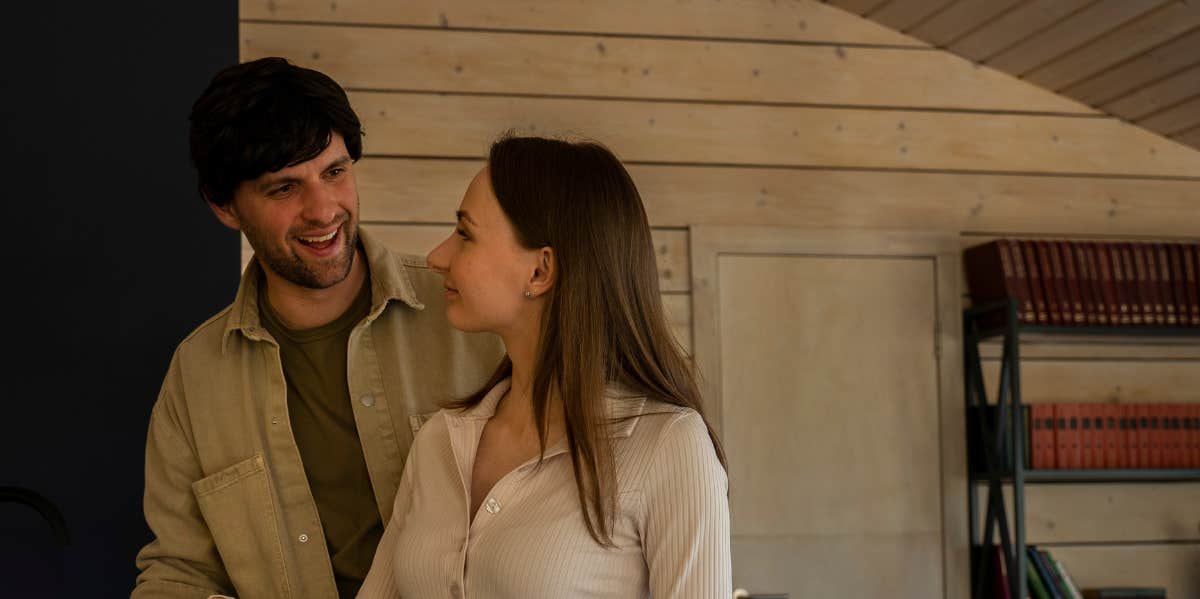 couple in kitchen