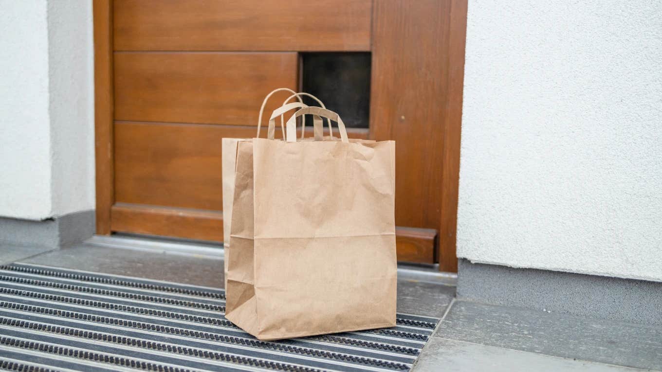 food left at front door