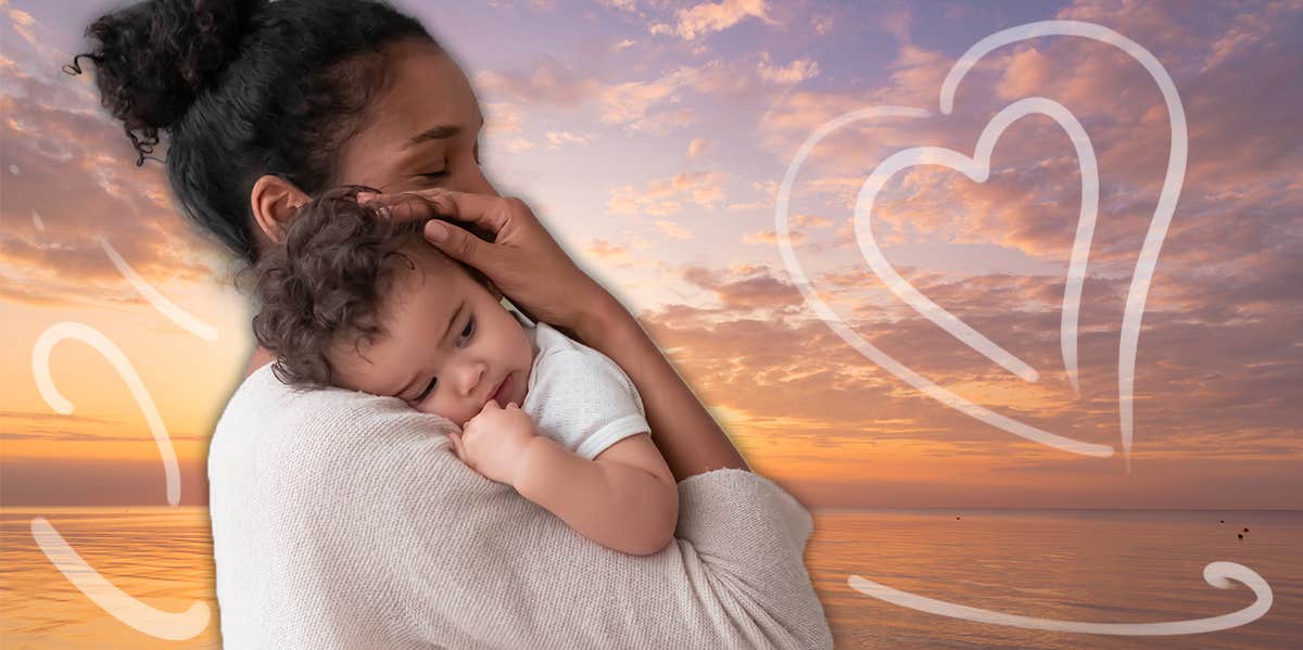 No, Every Mom Doesn't 'Need' A Daughter woman holding her baby