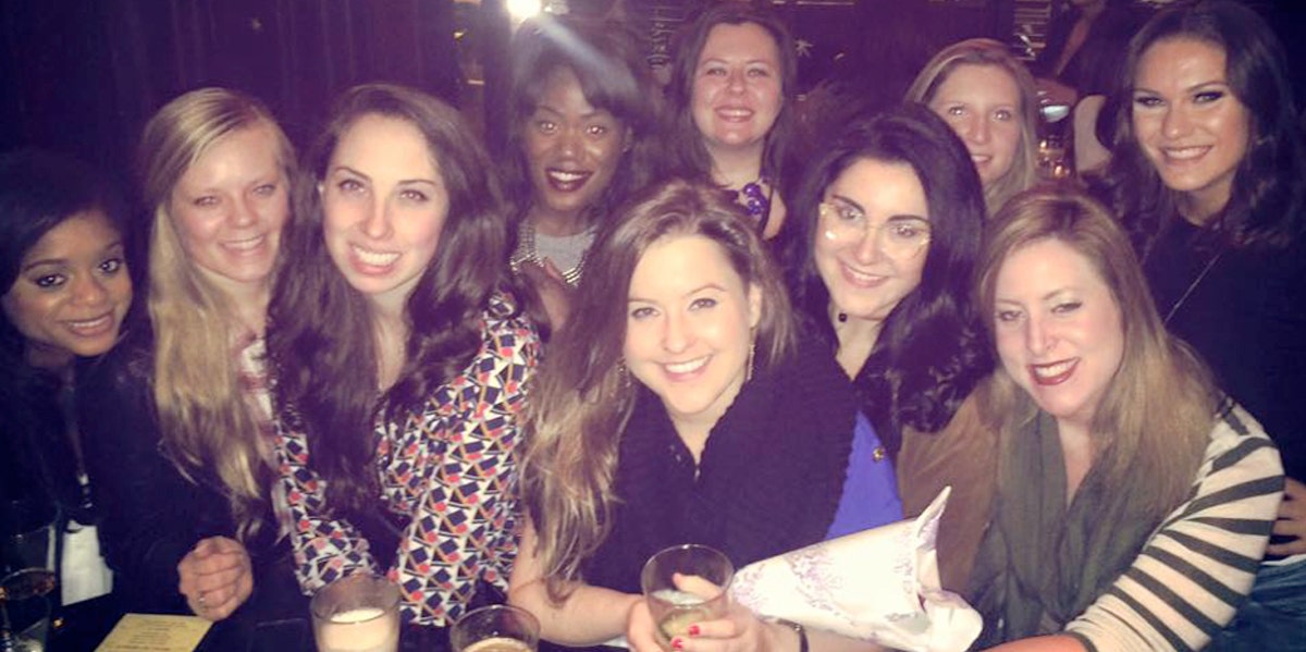 I Threw An 'I'm Not Married' Party On My Ex's Wedding Day group of women smiling