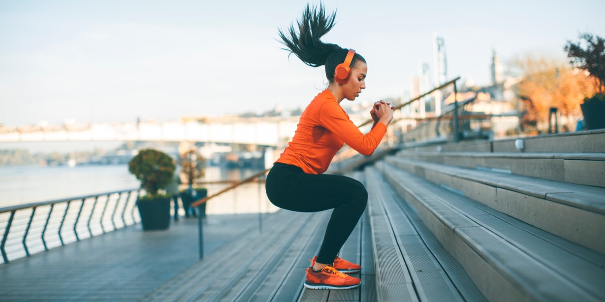 woman exercising