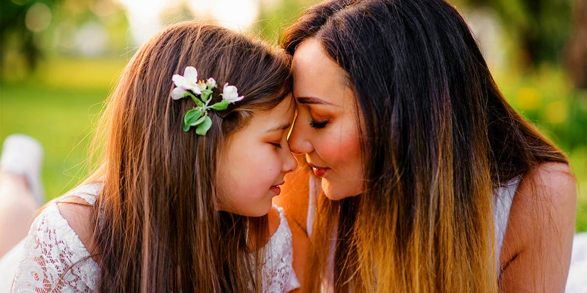 mom and daughter