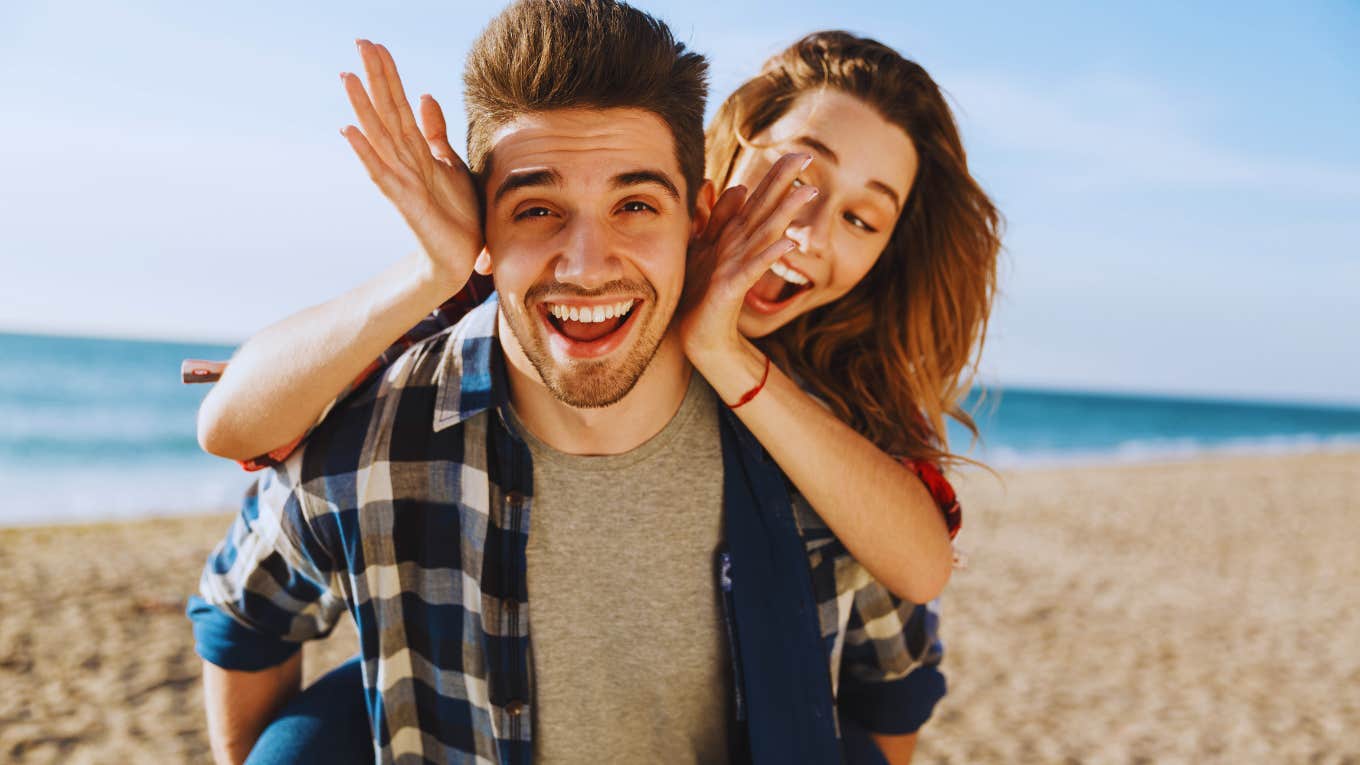 couple on beach