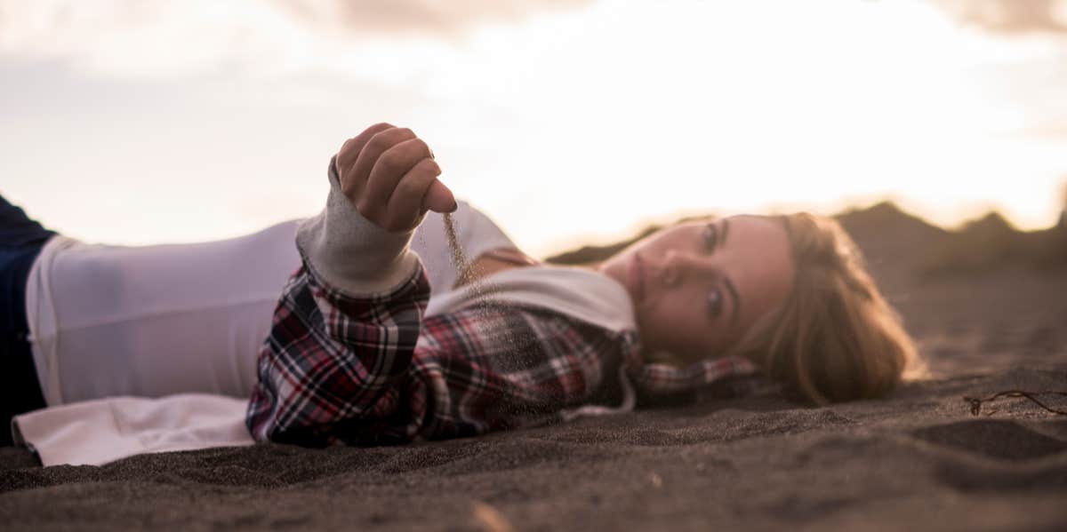 woman on the ground