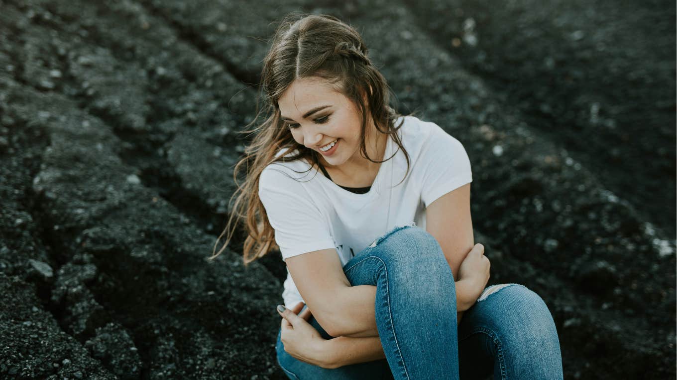 young woman smiling 