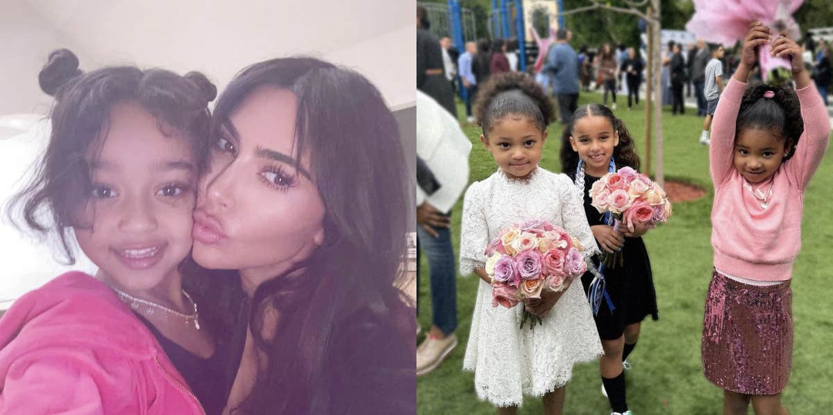 kim kardashian, chicago west, graduation 