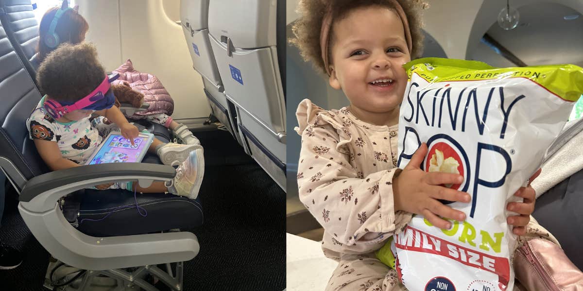 Anthony Bass Complains That Flight Attendant Made His Pregnant Wife Clean Up The 'Popcorn Mess' On The Plane Floor Left By Their Daughter plane, kids, popcorn