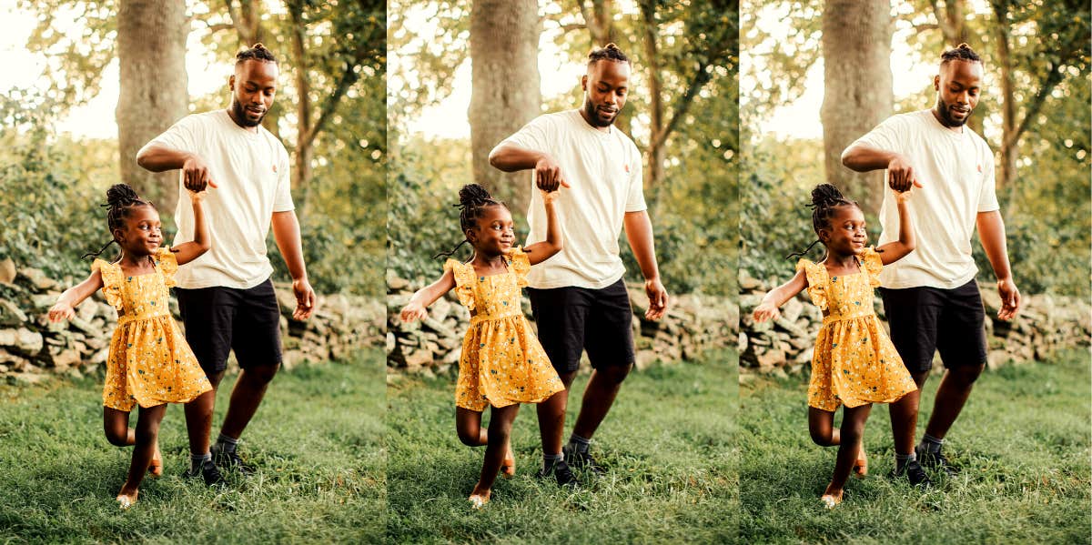 father daughter dancing