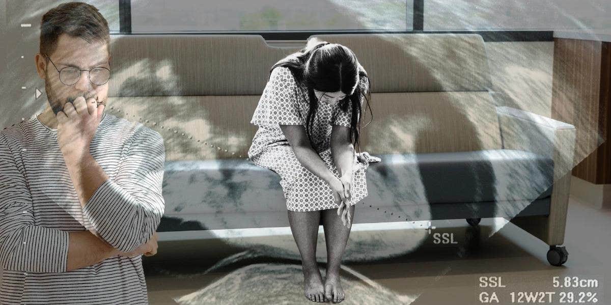 To The Father Of My Unborn Baby, Thank You Woman suffering a miscarriage