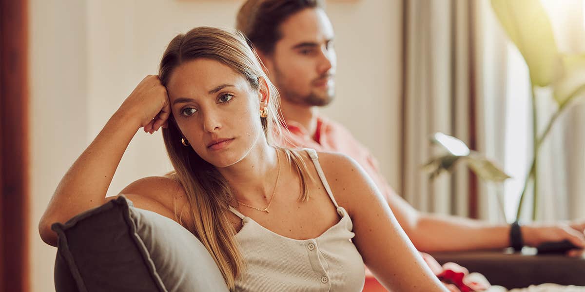 Moms Should Come First Everyday — Even On Father's Day mom looking annoyed with husband