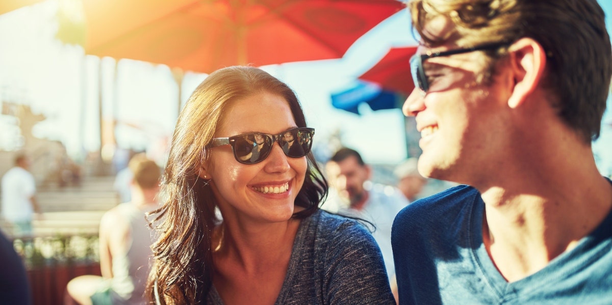 first date after divorce man and woman on a date