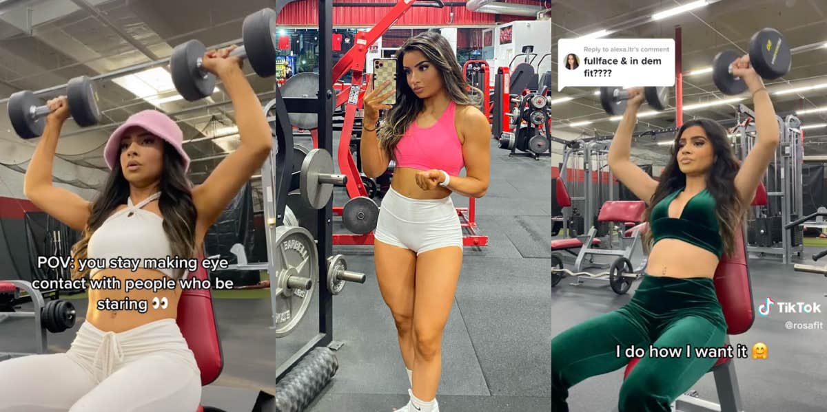 Fitness Model Rosa Esparza Defends Decision To Workout In Full Makeup And 'Trendy' Outfits After Receiving Backlash Rosa Esparza
