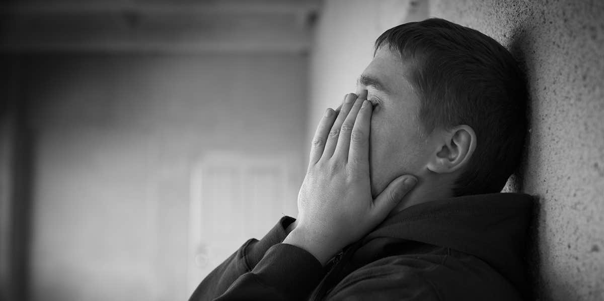Five Reasons Strong People Cry Alone man crying