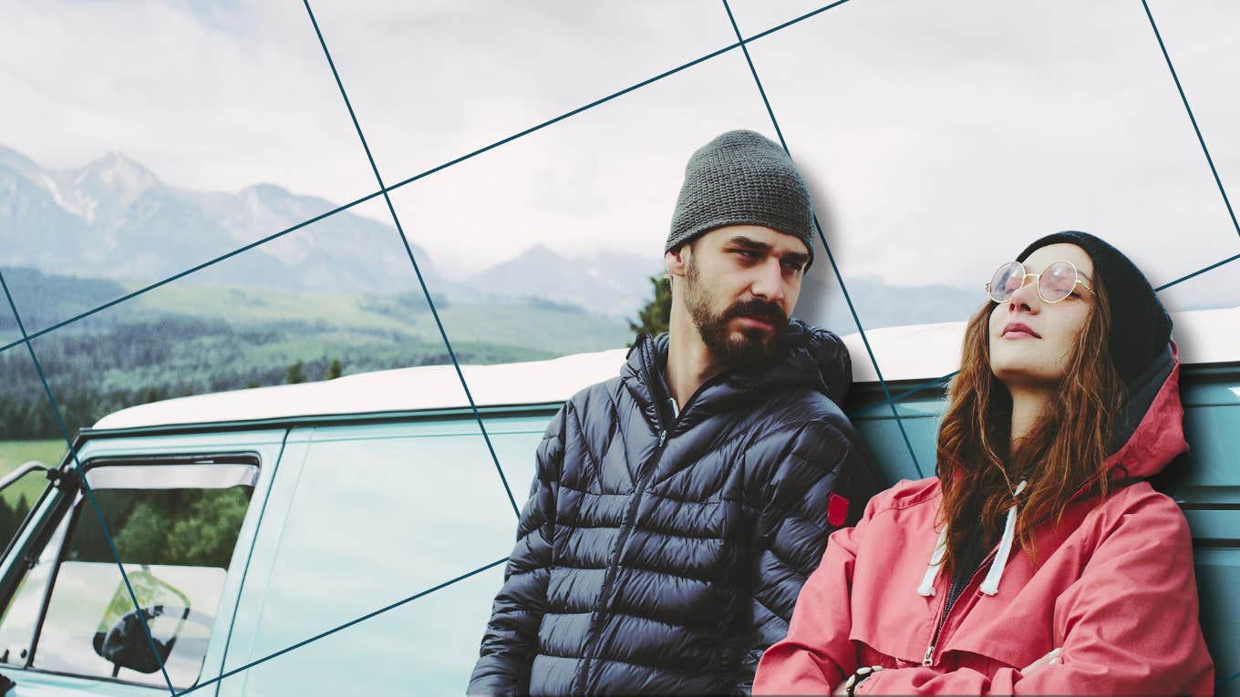 Psychologist Reveals 5 Reasons Not To Share Your Feelings With Your Partner Woman content with keeping her feelings to herself as man looks at her