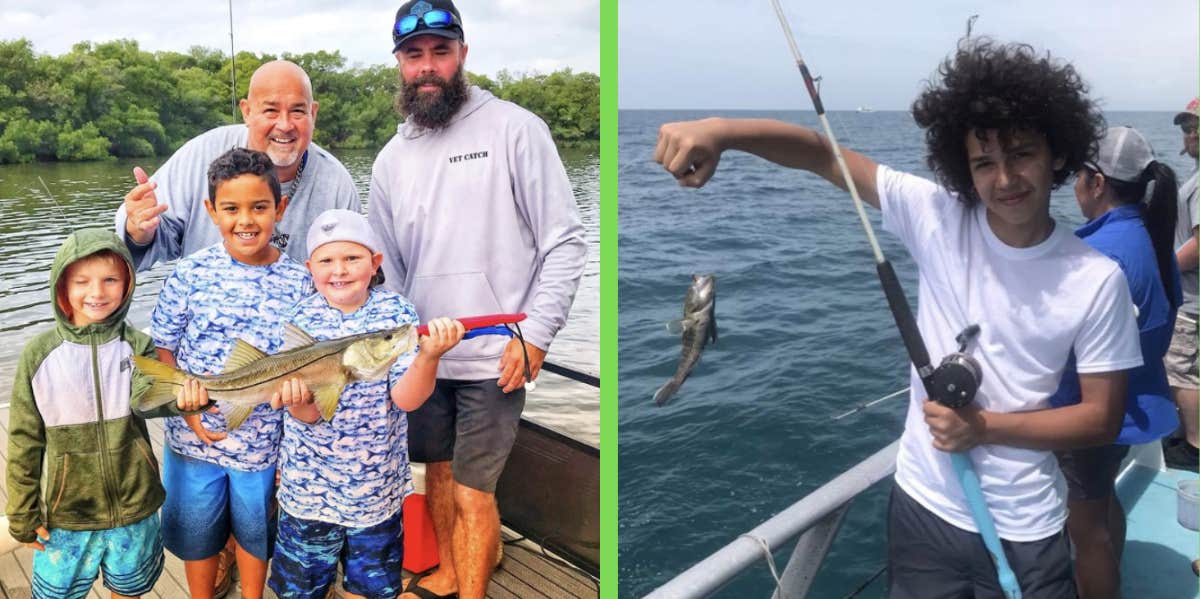 Kind Florida Man Spends Free Time Taking Kids Without Dads Fishing To Build Memories & Teach Lessons william dunn, fishing trips, children