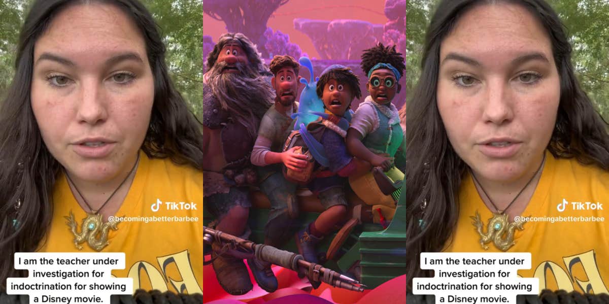 Florida Teacher Under Investigation For Showing A Disney Movie In Class Claims She Had Permission To Do So Florida teacher under investigation TikTok