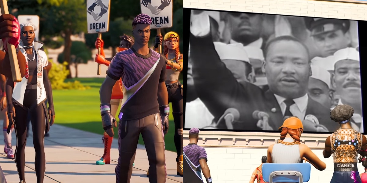 fortnite mlk martin luther king reverend dream march