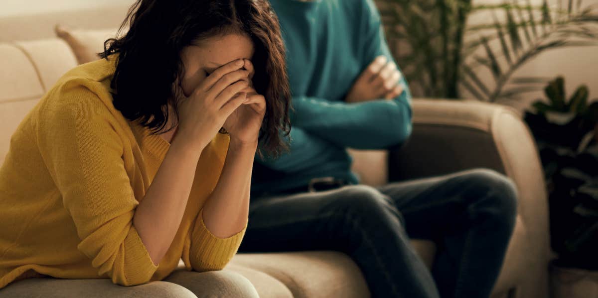 4 Dangerous Lies People Tell Themselves To Stay Unhappily Married woman with hands in head